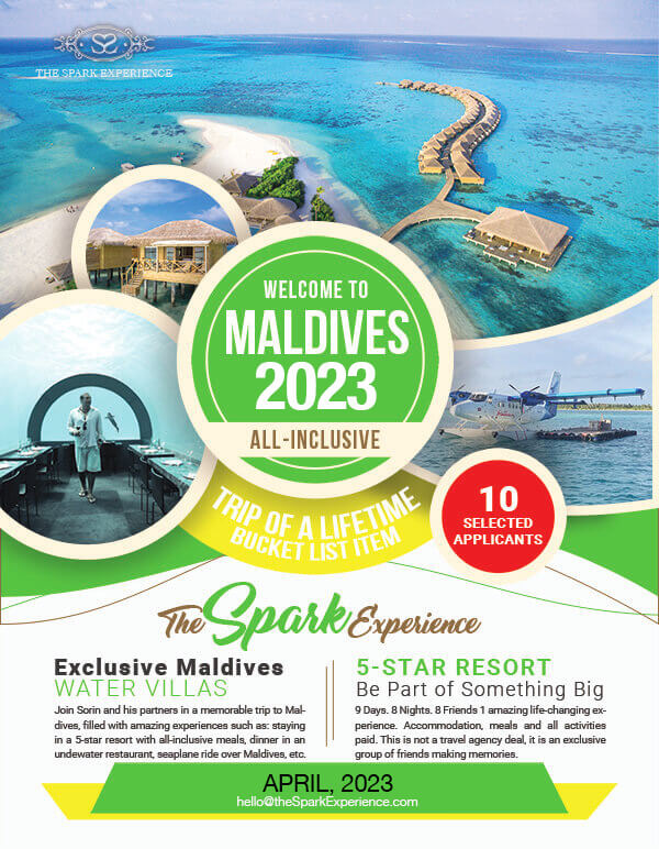 maldives trip poster